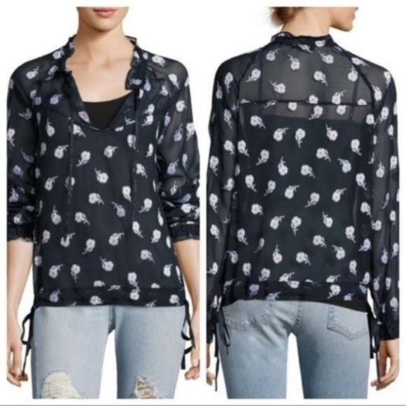 CLEARANCE Rag & Bone Bennett Peasant Blouse S